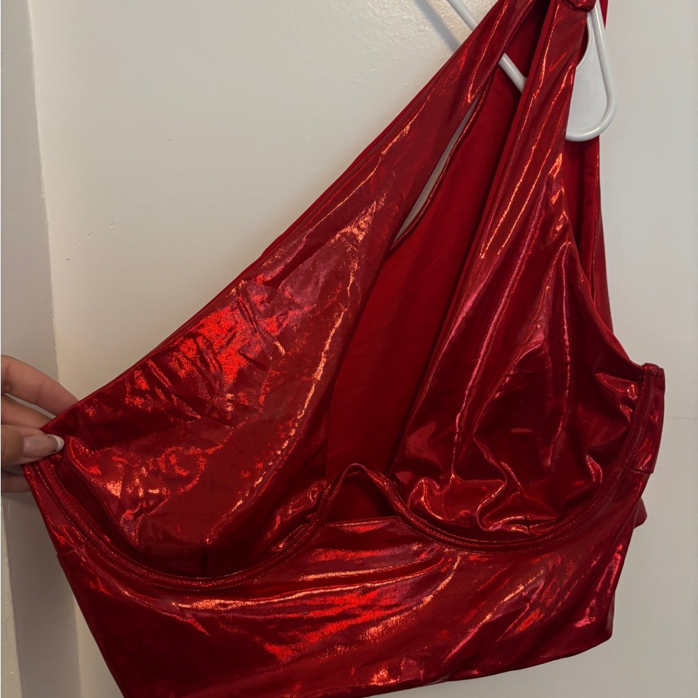 Shiny Red Top